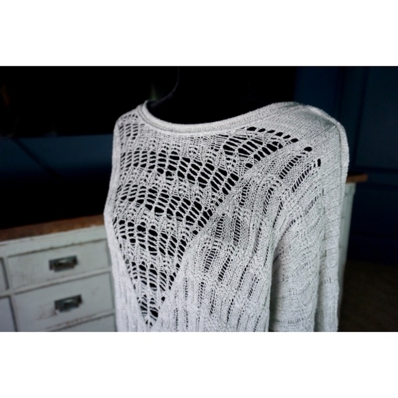 Free People Pretty In Pointelle Pullover Sweater XS - Picture 8 of 11